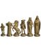 Пластмасови фигури за шах Sunrise - Medieval, golden/black - 2t