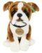 Плюшена играчка Rappa Еко приятели - Куче Боксер, седящ, 27 cm - 1t