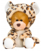 Плюшена играчка Keel Toys - Мече с костюм на диво животно, 14 cm, асортимент - 5t