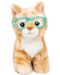 Плюшена играчка Studio Pets - Коте с очила, Рей Бен - 1t