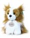 Плюшена играчка Rappa Еко приятели - Куче Папийом, седящо, 18 cm - 1t