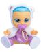 Плачеща кукла със сълзи IMC Toys Cry Babies - Кристал, болно бебе, лилаво и бяло - 4t