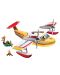 Комплект фигурки Playmobil Wild Life – Противопожарен самолет с водни ски - 2t