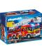 Комплект фигурки Playmobil - Пожарна кола с разгъваща се стълба, сирена и светлини - 1t