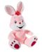 Плюшена играчка Heunec - Зайче, розово, 23 cm - 1t