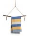 Памучна кърпа в кутия Hello Towels - Palermo, 100 х 180 cm, синьо-жълта - 3t