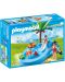 Комплект фигурки Playmobil - Бебешки басейн с пързалка - 1t