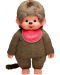 Плюшена играчка Monchhichi - Маймунка момченце с червен лигавник, 80cm - 2t
