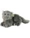 Плюшена играчка Rappa Еко приятели - Персийска котка, лежаща, 30 cm - 1t