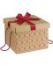 Подаръчна кутия Giftpack - С червена панделка и дръжки, 27 х 27 х 20 cm - 1t