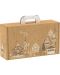Подаръчна кутия Giftpack Bonnes Fêtes - Крафт, 33 cm - 1t