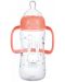 Полипропиленова бутилка с дръжки Bebe Confort - Sweet Bunny, 270 ml, розова - 1t