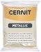 Полимерна глина Cernit Metallic - Златиста, 56 g - 1t