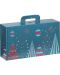 Подаръчна кутия Giftpack Bonnes Fêtes - Синя, 33 cm - 1t