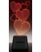Портативна колонка Cellularline - LED Lights Hearts, черна - 2t