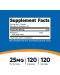 Policosanol, 25 mg, 120 капсули, Nutricost - 4t