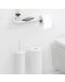 Поставка за тоалетна хартия с рафт Brabantia - MindSet, Mineral Fresh White - 7t