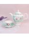 Порцеланов комплект за чай Morello - Tiffany Blue Magnolia, 16 части - 2t