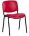 Посетителски стол Carmen - 1131 Lux, червен - 2t