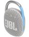 Портативна колонка JBL - Clip 4 Eco, бяла/сребриста - 2t