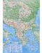 Природногеографска и политическа карта на Балканския полуостров М 1:6 000 000 (формат А4, ламинат) - 1t