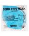 Предпазни маски, FFP2, сини, 20 броя, Serix - 5t