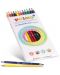 Комплект цветни моливи Primo - Minabella Duo, 12 по 2 цвята - 1t