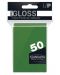 Протектори за карти Ultra Pro - PRO-Gloss Standard Size, Green (50 бр.) - 1t