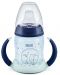 Преходна чаша Nuk - Glow in the Dark, синя, 150 ml - 1t