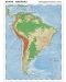 Природогеографска стенна карта на Южна Америка (1:7 000 000) - 1t