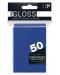 Протектори за карти Ultra Pro - PRO-Gloss Standard Size, Blue (50 бр.) - 1t