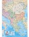 Природногеографска и политическа карта на Балканския полуостров М 1:6 000 000 (формат А4, ламинат) - 2t
