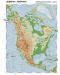 Природогеографска стенна карта на Северна Америка (1:7 000 000) - 1t