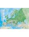 Природногеографска карта на Европа + Политическа карта на света - 1t