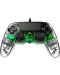 Контролер Nacon за PS4 - Wired Illuminated Compact Controller, crystal green - 2t