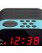 Радио колонка с часовник Lenco - CR-07, синя/черна - 3t