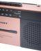 Радиокасетофон Crosley - CT102A-RG4, розов/сив - 3t