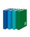 Класьор 4 ринга One Color, А4, картон гланц 35 mm - Синьо-зелен - 1t