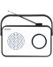 Радио Aiwa - R-190BW, бяло/черно - 1t