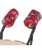 Универсални ръкавици за количка с вълна ДоРечи - Червени с рисунки - 3t