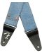 Ремък за китара Fender - Wrangler Riveted Denim Strap, Light Ind - 2t