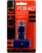 Реферска свирка Maxima - Fox 40, с връзка и силиконов мундщук, синя - 2t