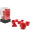 Комплект зарове Chessex Opaque Poly 7 - Red & Black (7 бр.) - 1t