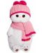 Плюшена играчка Budi Basa - Коте Ли-Ли, с розова шапка и шал, 27 cm - 1t