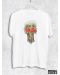 Тениска RockaCoca Mr. Dead, бяла, размер S - 1t