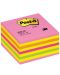 Самозалепващо кубче Post-it - Neon Pink, 7.6 x 7.6 cm, 450 листа - 1t