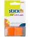 Самозалепващи се листчета Stick'n - 45 x 25 mm, оранжеви, 50 листа - 1t