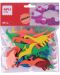 Самозалепващи динозаври Apli Kids - 40 броя, различни цветове - 1t