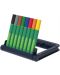 Комплект флумастери Schneider - Link-It, 8 цвята, в кутия със стойка - 2t