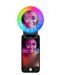 Селфи ринг Cellularline - Pocket, с огледало, универсален, RGB - 3t